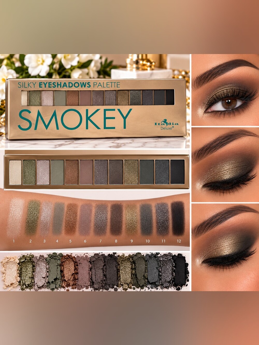 Italia Deluxe Silky Eyeshadow Palette